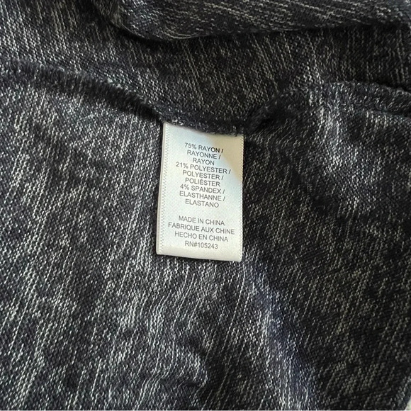 Bobeau Cowl Neck Midi Dress Size Medium Navy Blue With Built-In Face Cover Cozy - Picture 8 of 11